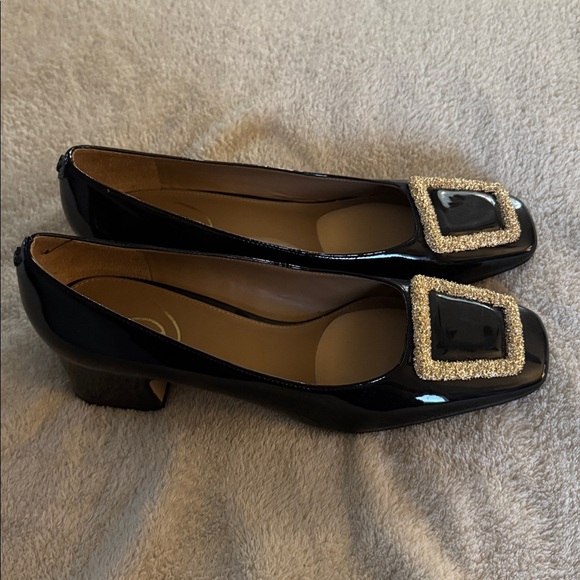 Sam Edelman Thalia Square Toe Patent Leather Pumps. Size 8.5 - Picture 2 of 5